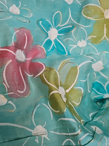 svileni pamuk tirkizni vrt